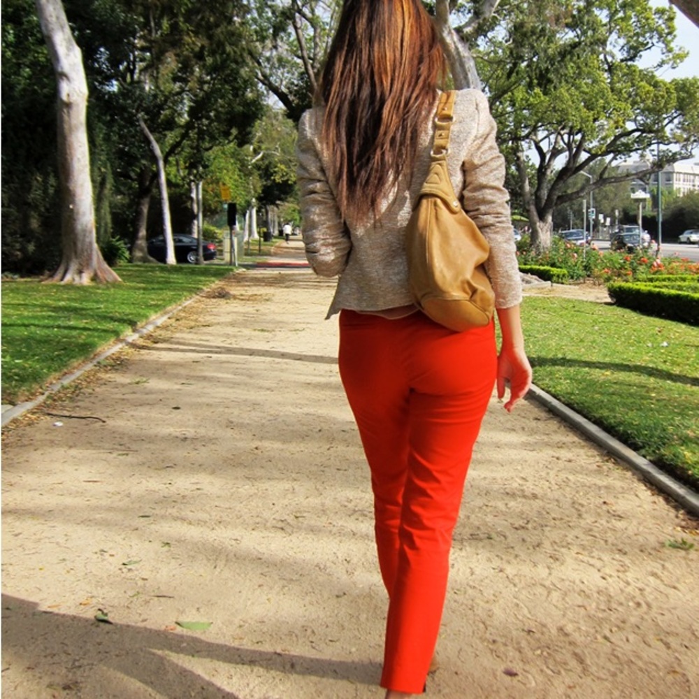 J.Crew bright red Winnie Pants in size 2